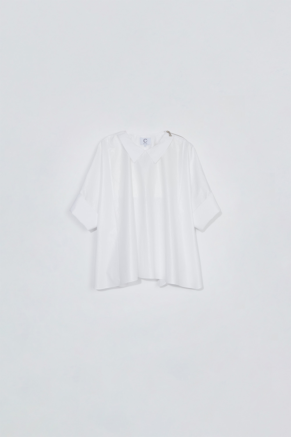 Zipper shirt_white